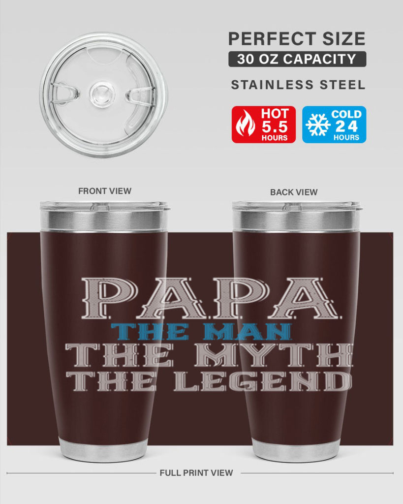 papa the man the myth the legend 15#- grandpa - papa- Tumbler