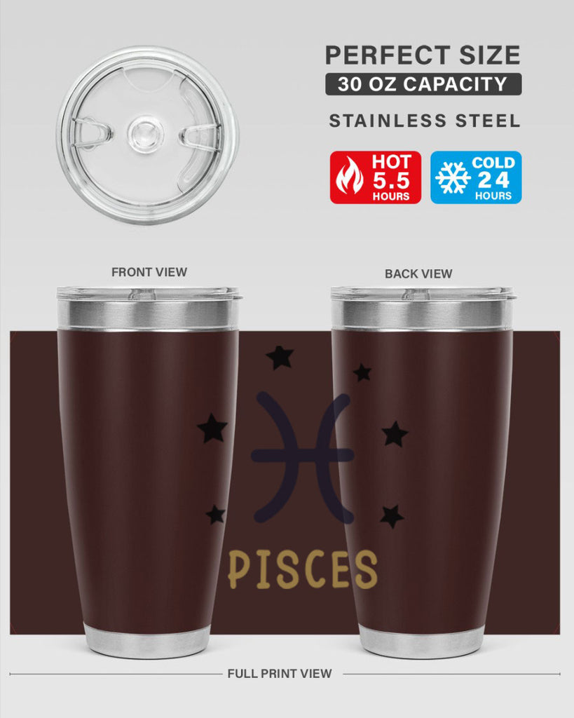 pisces 355#- zodiac- Tumbler