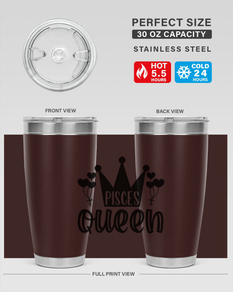 pisces queen 377#- zodiac- Tumbler