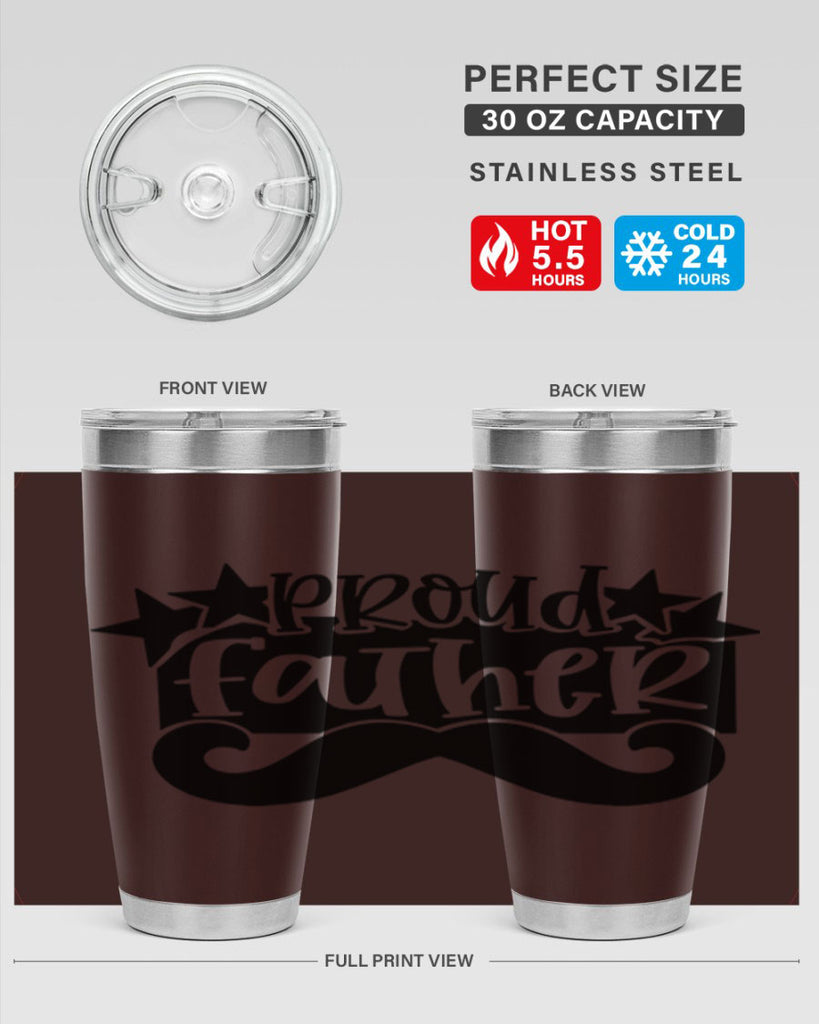 proud father 21#- fathers day- Tumbler