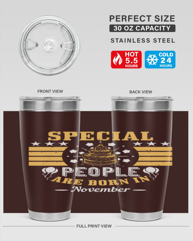special people are born in november Style 38#- birthday- tumbler