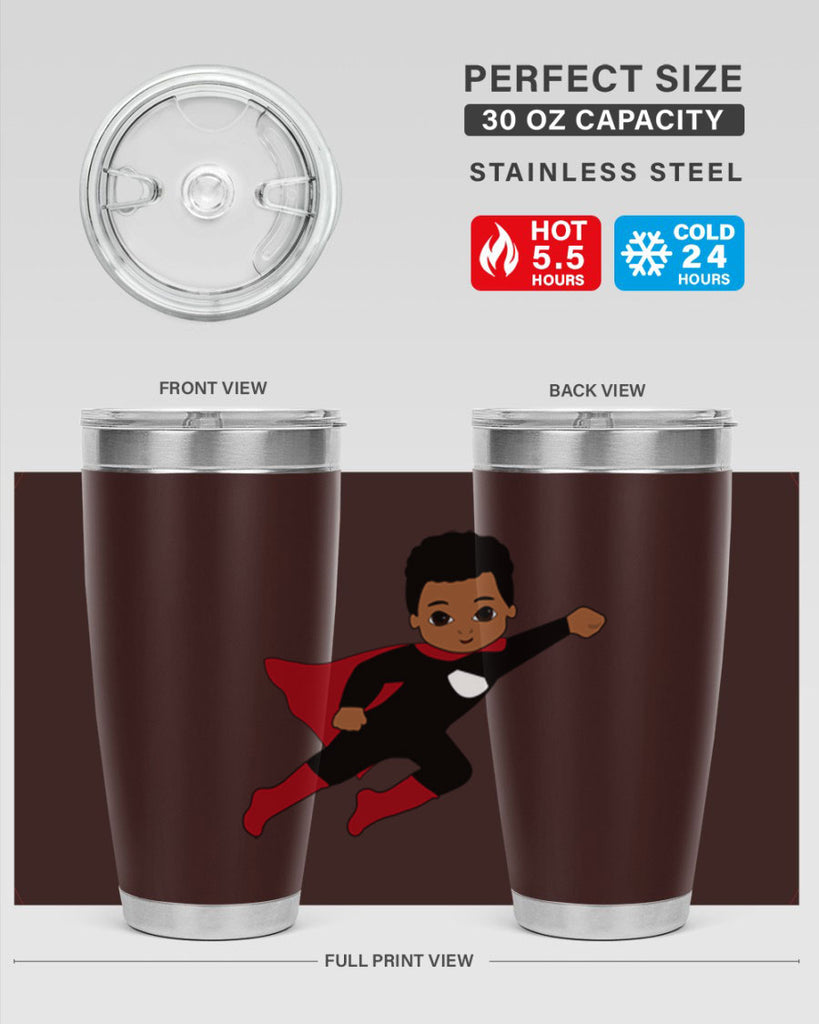 super kid 5#- black men - boys- tumbler