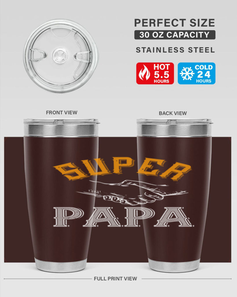 super papa 8#- grandpa - papa- Tumbler