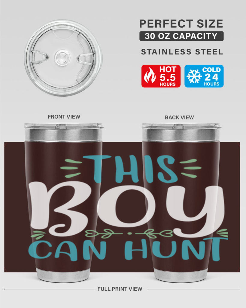 this boy can huntt 1#- easter- Tumbler
