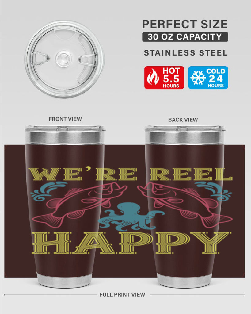 we’re reel happy 233#- fishing- Tumbler