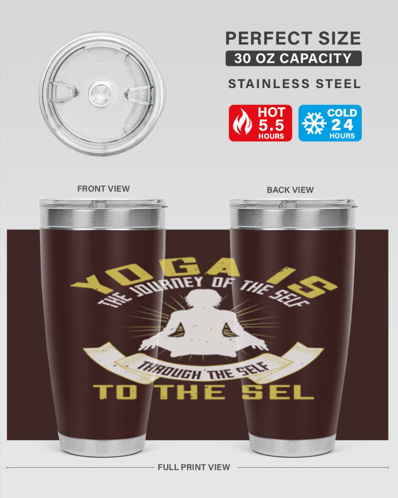 yoga is the journey of the self through the self to the sel 20#- yoga- Tumbler