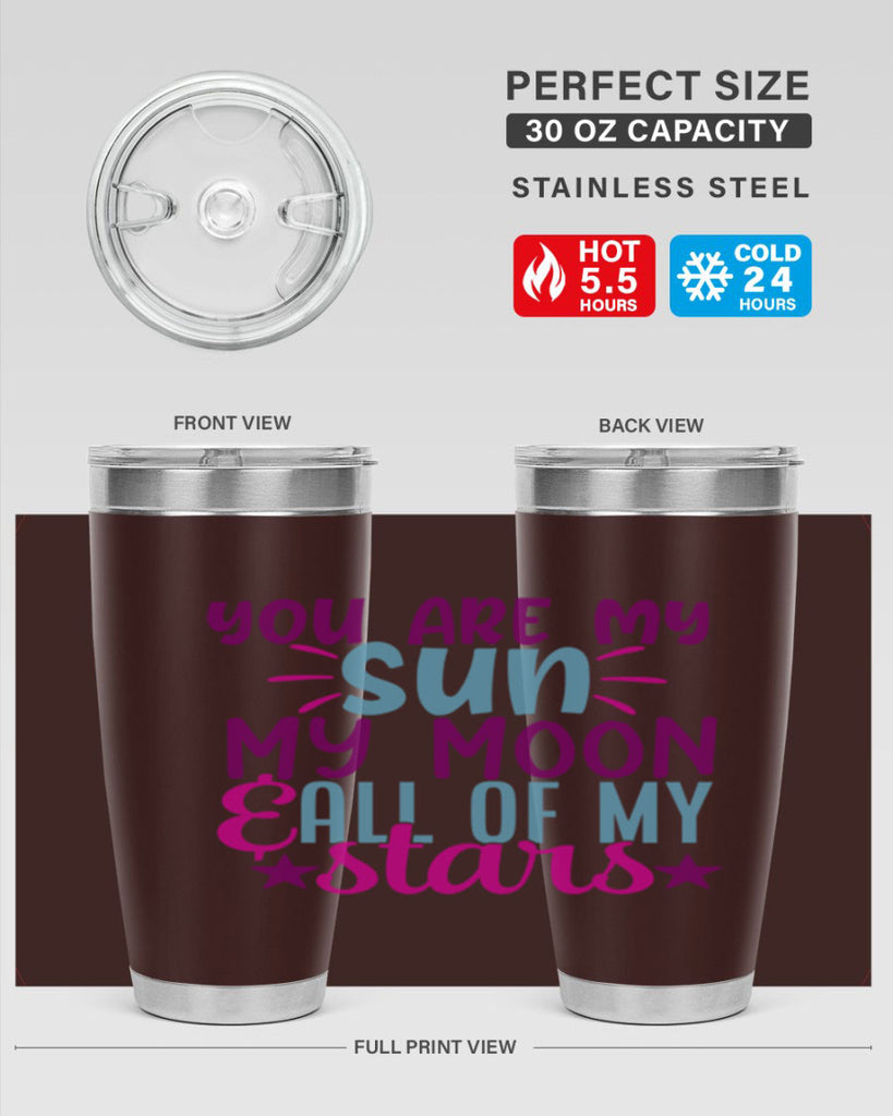 you are my sun my moon all of my stars 5#- family- Tumbler