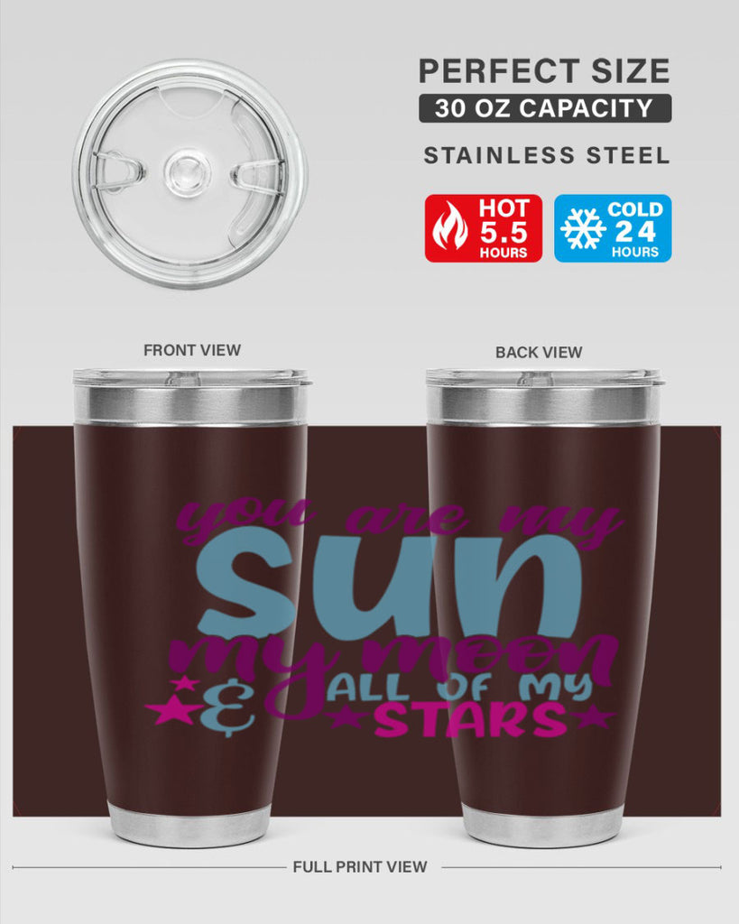 you are my sun my moon all of my stars 6#- family- Tumbler