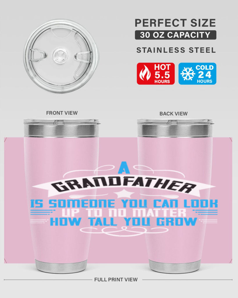 A grandfather is someone you can look up to no matter how tall you gro 72#- grandpa - papa- Tumbler