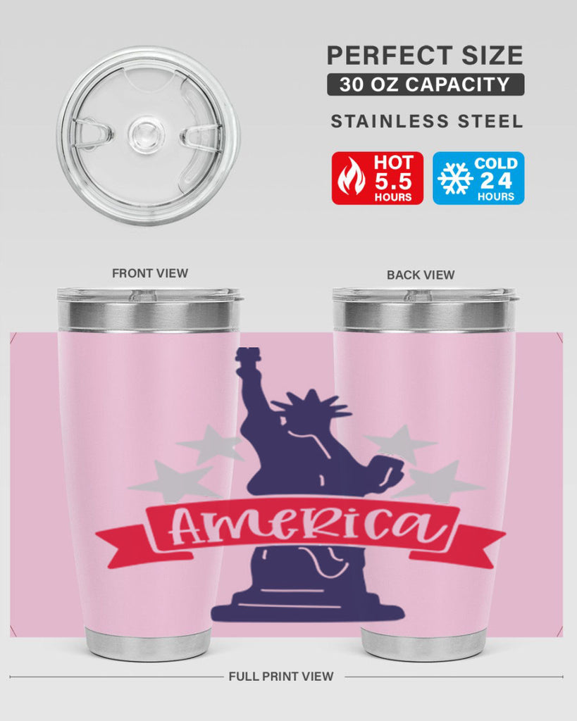 America Style 145#- Fourt Of July- Tumbler