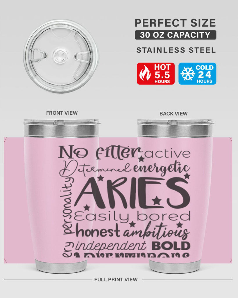 Aries 564#- zodiac- Tumbler