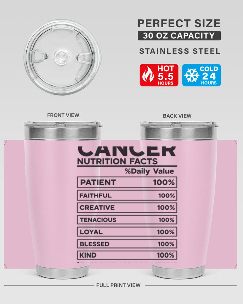 Cancer Nutrition Facts 148#- zodiac- Tumbler