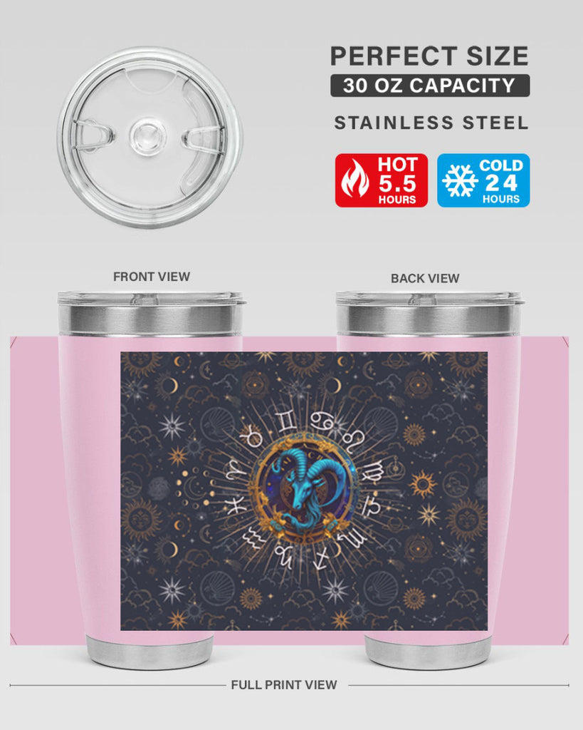 Capricorn Straight 184#- zodiac- Tumbler