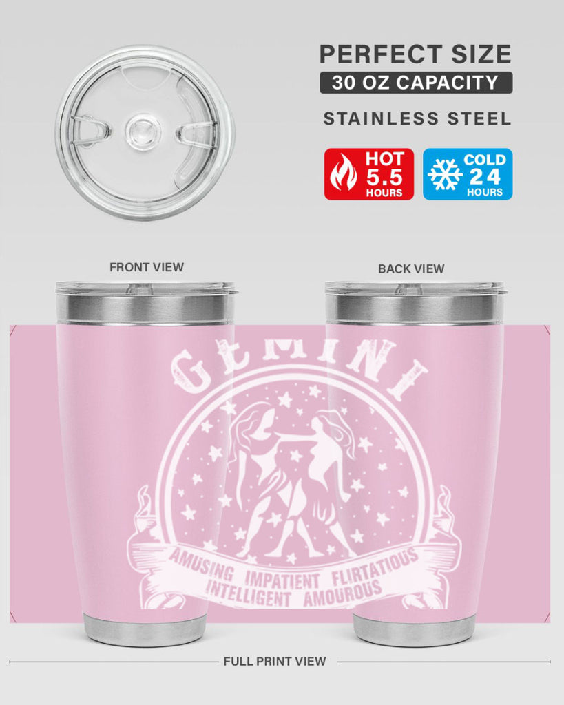 Gemini 10#- zodiac- Tumbler