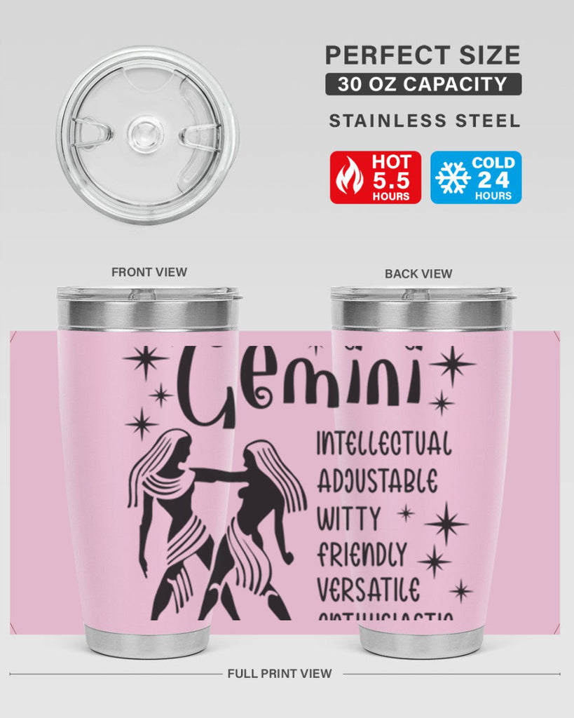 Gemini 217#- zodiac- Tumbler