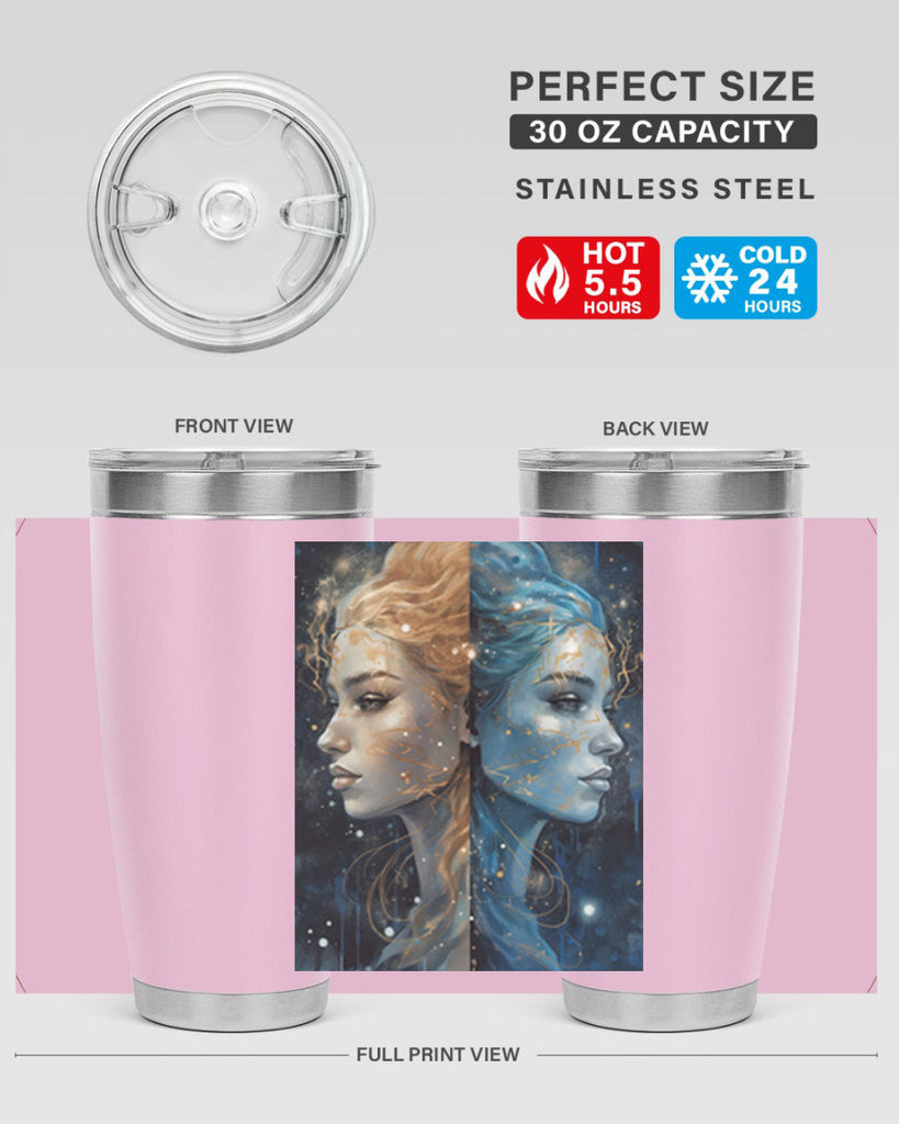 Gemini 56#- zodiac- Tumbler