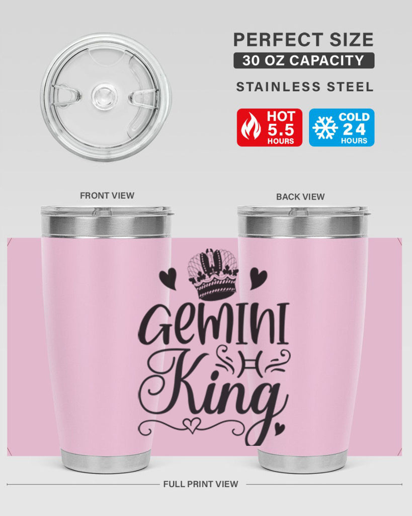 Gemini king 228#- zodiac- Tumbler