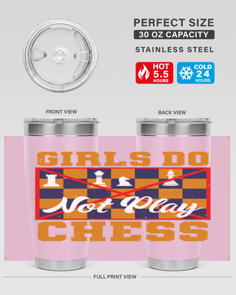 Girls do not play chess 49#- chess- Tumbler