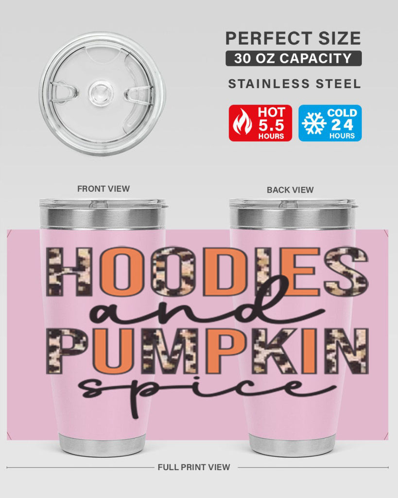 Hoodies and pumpkin spice 317#- fall- Tumbler