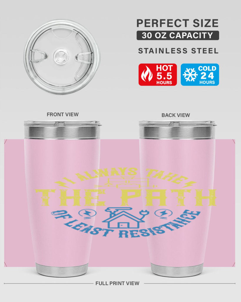 I always take the path of lest resistance Style 39#- electrician- tumbler