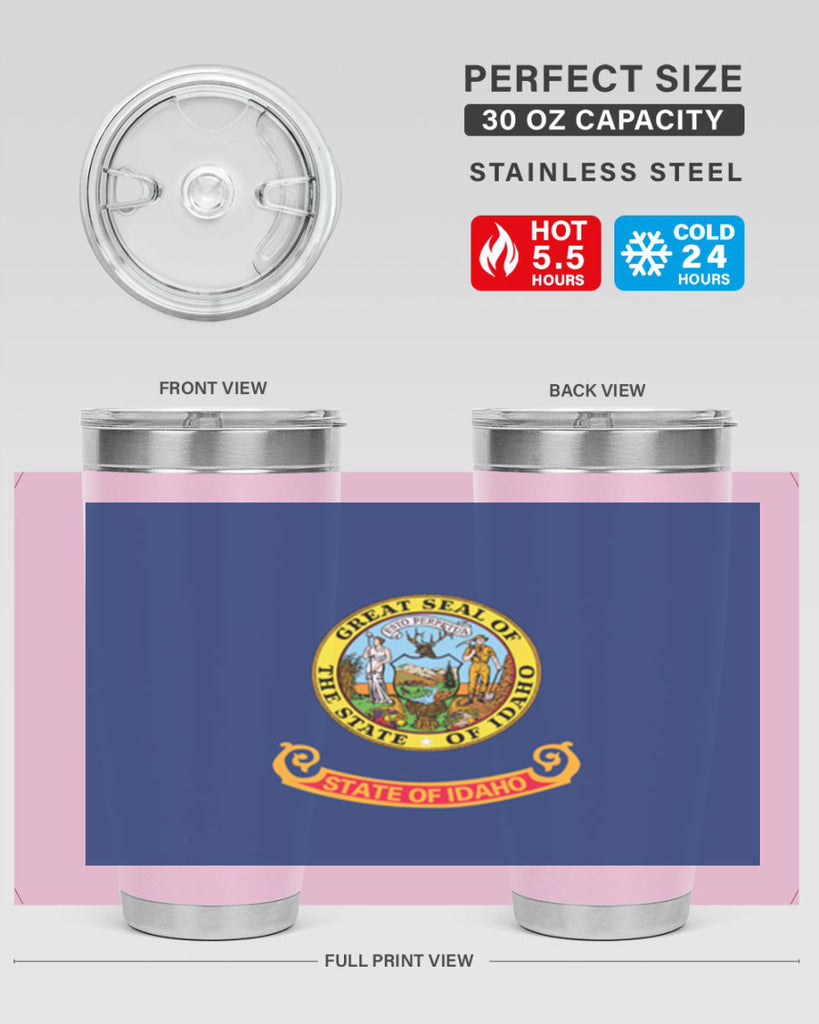 Idaho 40#- Us Flags- Tumbler