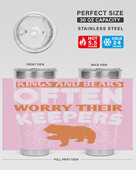 Kings and Bears often worry their Keepers 66#- Bears- Tumbler