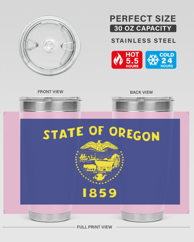 Oregon 15#- Us Flags- Tumbler