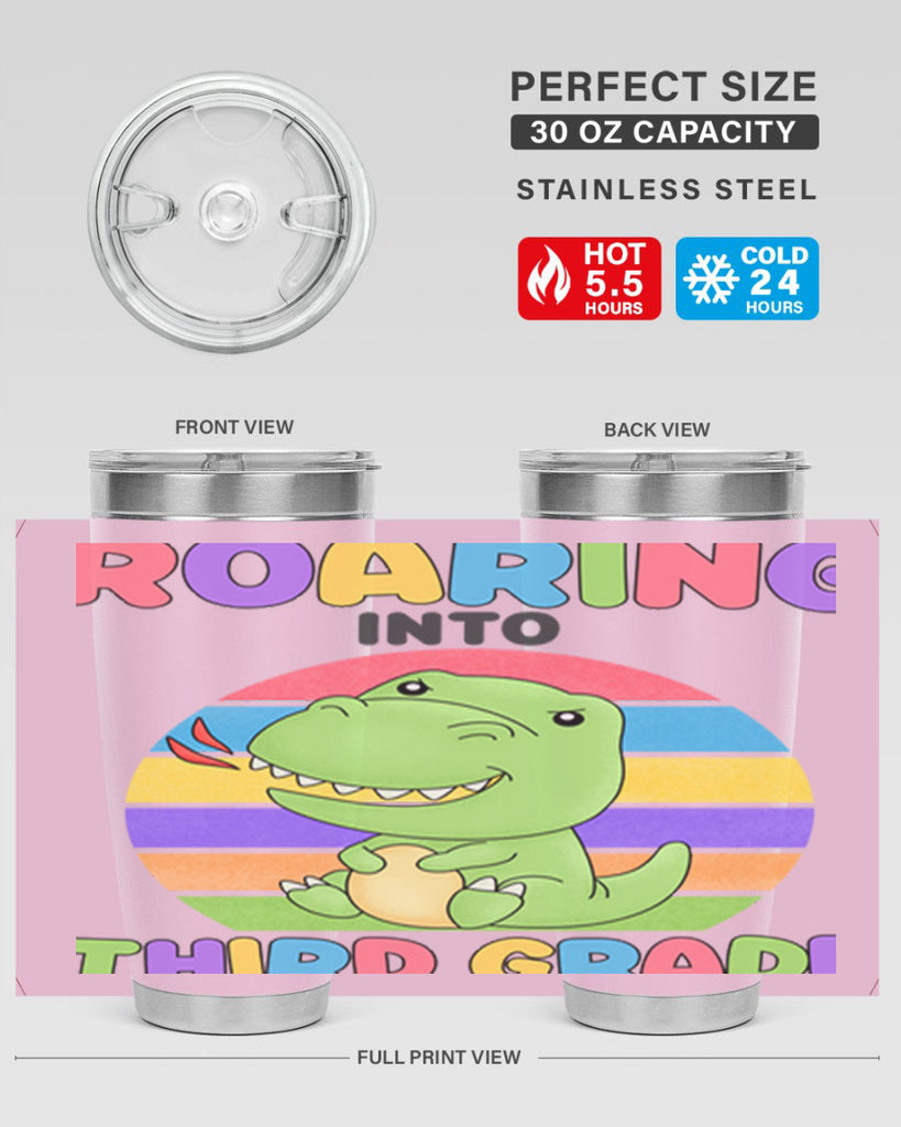 Roaring to 3rd Grade Trex 23#- 3rd grade- Tumbler