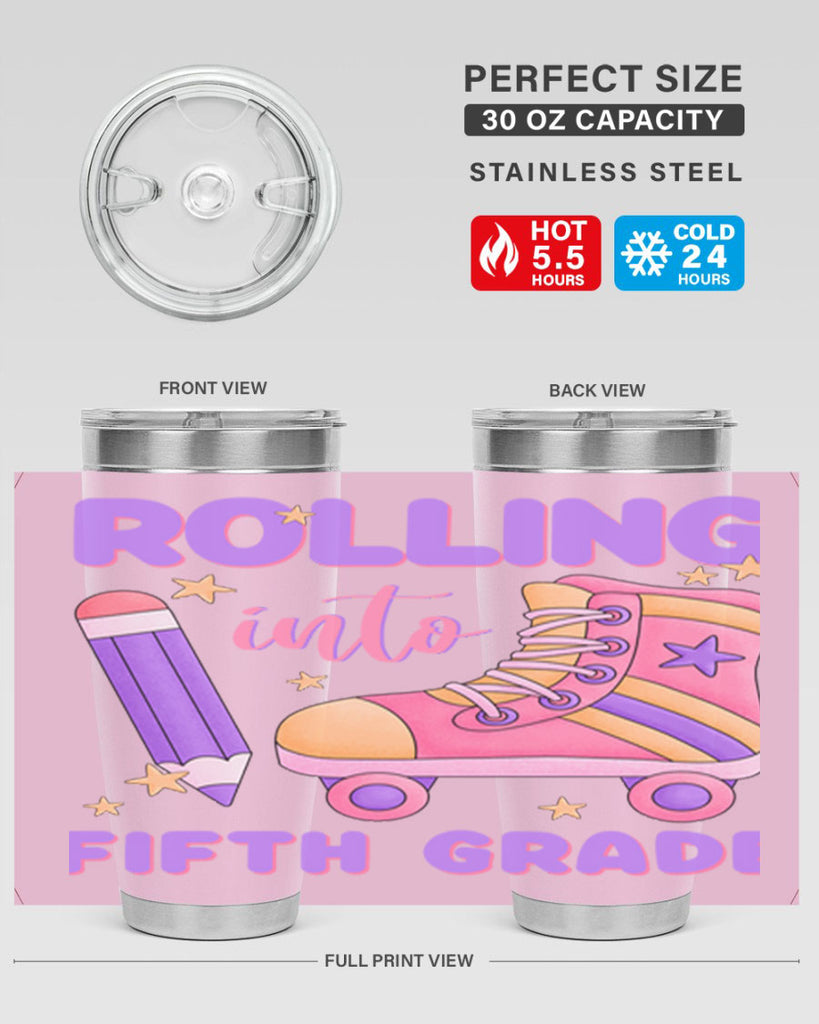 Rolling into 5th Grade 26#- 5th grade- Tumbler
