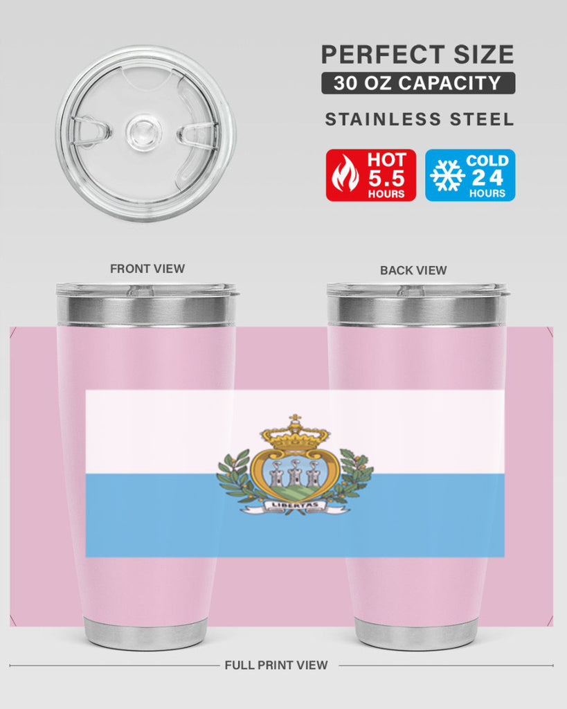 San Marino 48#- world flags- Tumbler