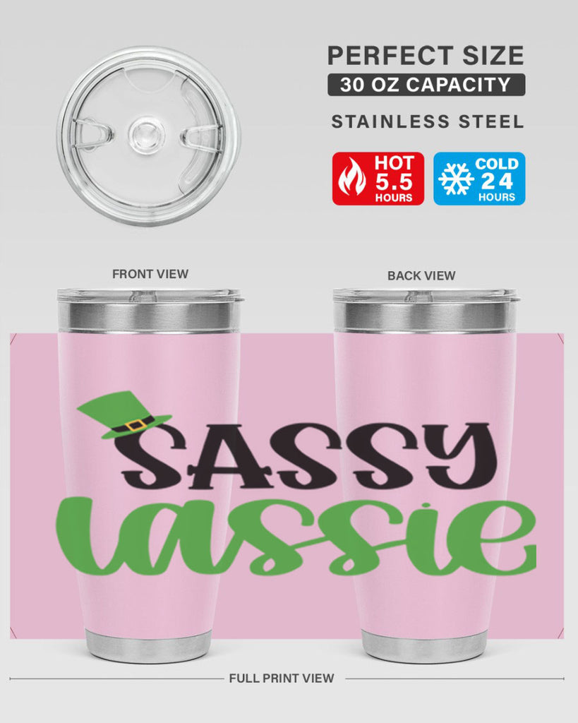 Sassy Iassie Style 34#- St Patricks Day- Tumbler