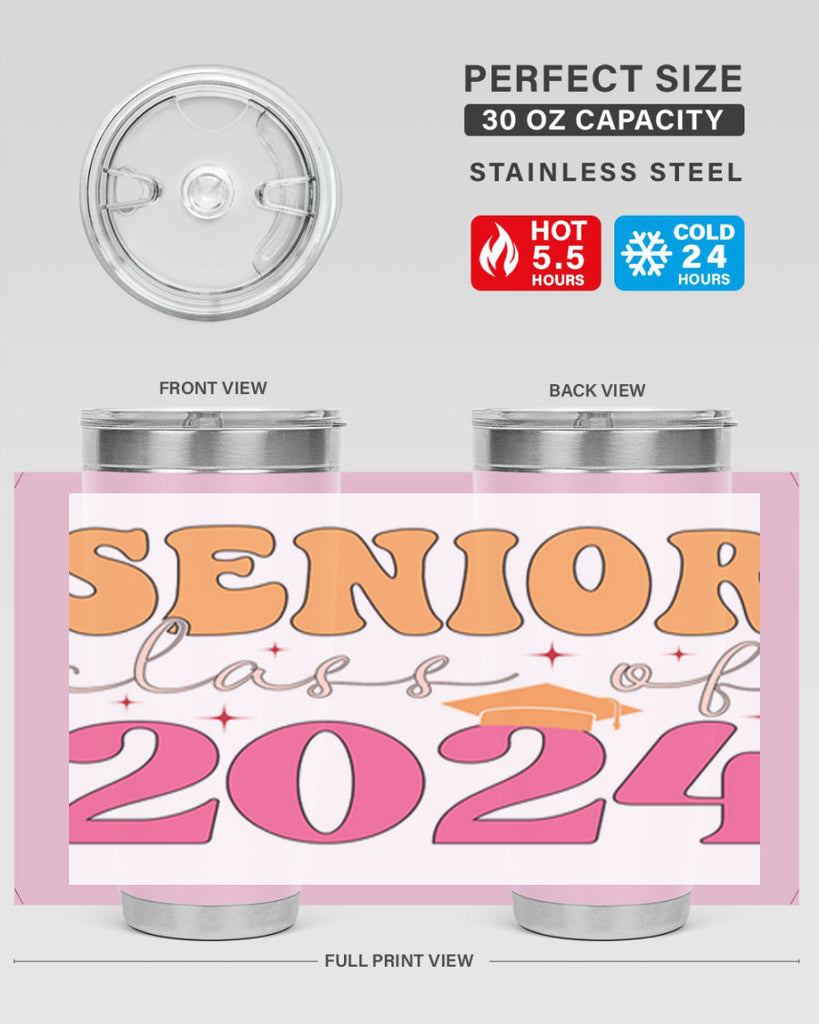Senior class of 2024 19#- 12th grade- Tumbler