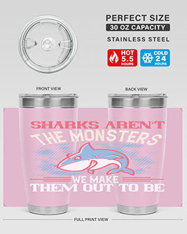 Sharks aren’t the monsters we make them out to be Style 24#- shark  fish- Tumbler
