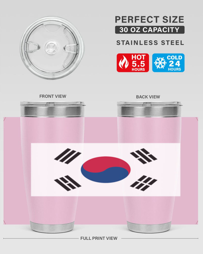South Korea 35#- world flags- Tumbler