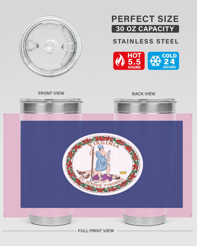 Virginia 6#- Us Flags- Tumbler