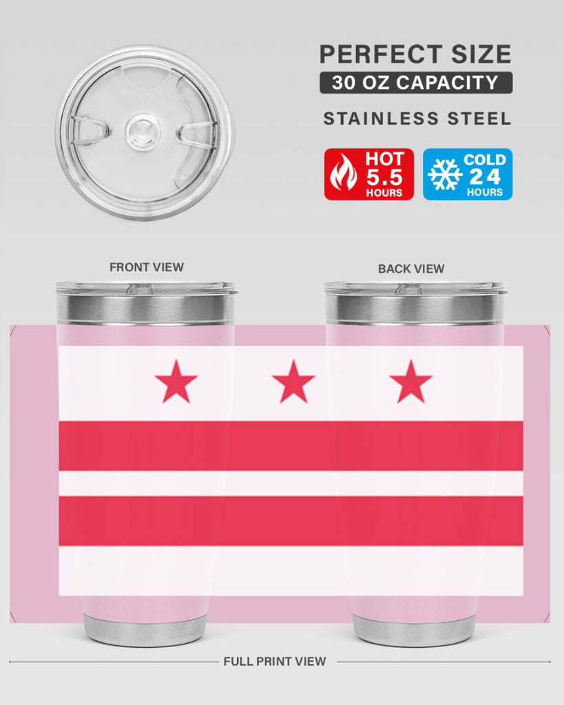 Washington DC 5#- Us Flags- Tumbler