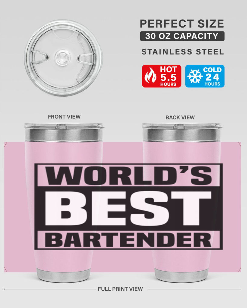 Worlds best Style 8#- bartender- tumbler