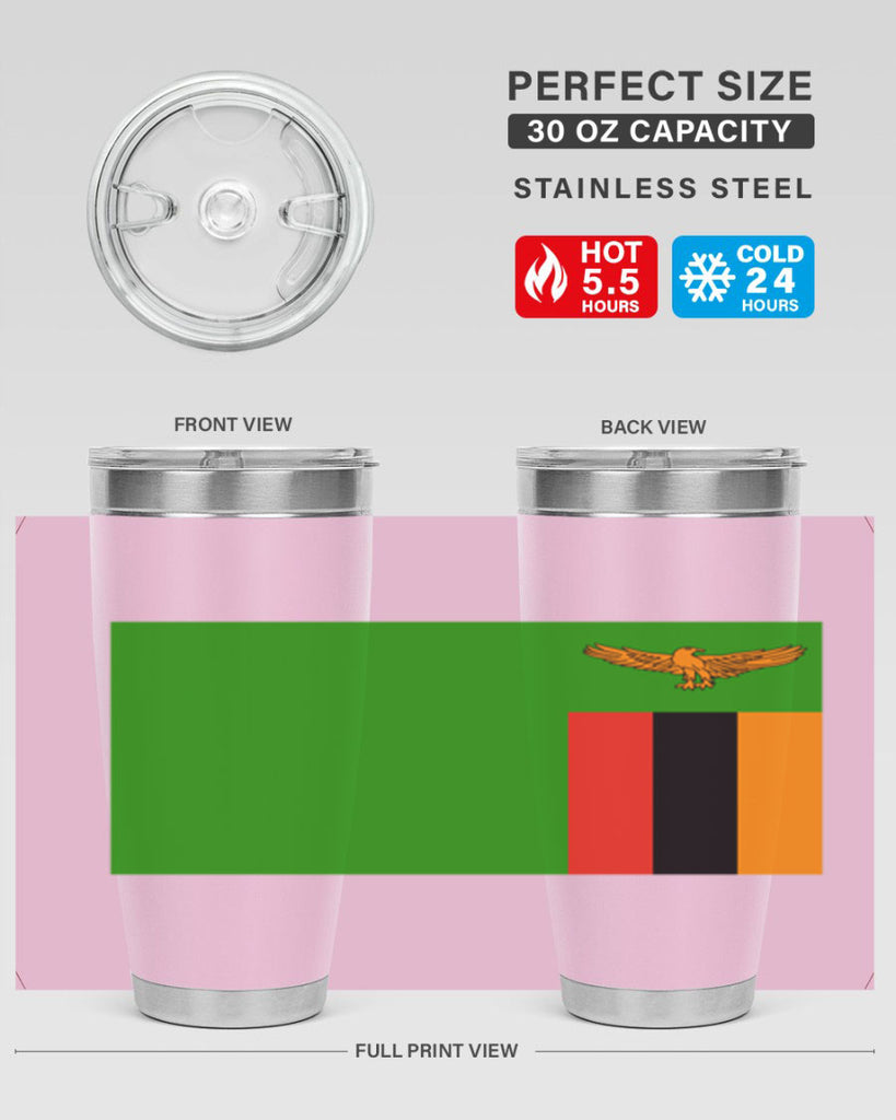 Zambia 2#- world flags- Tumbler