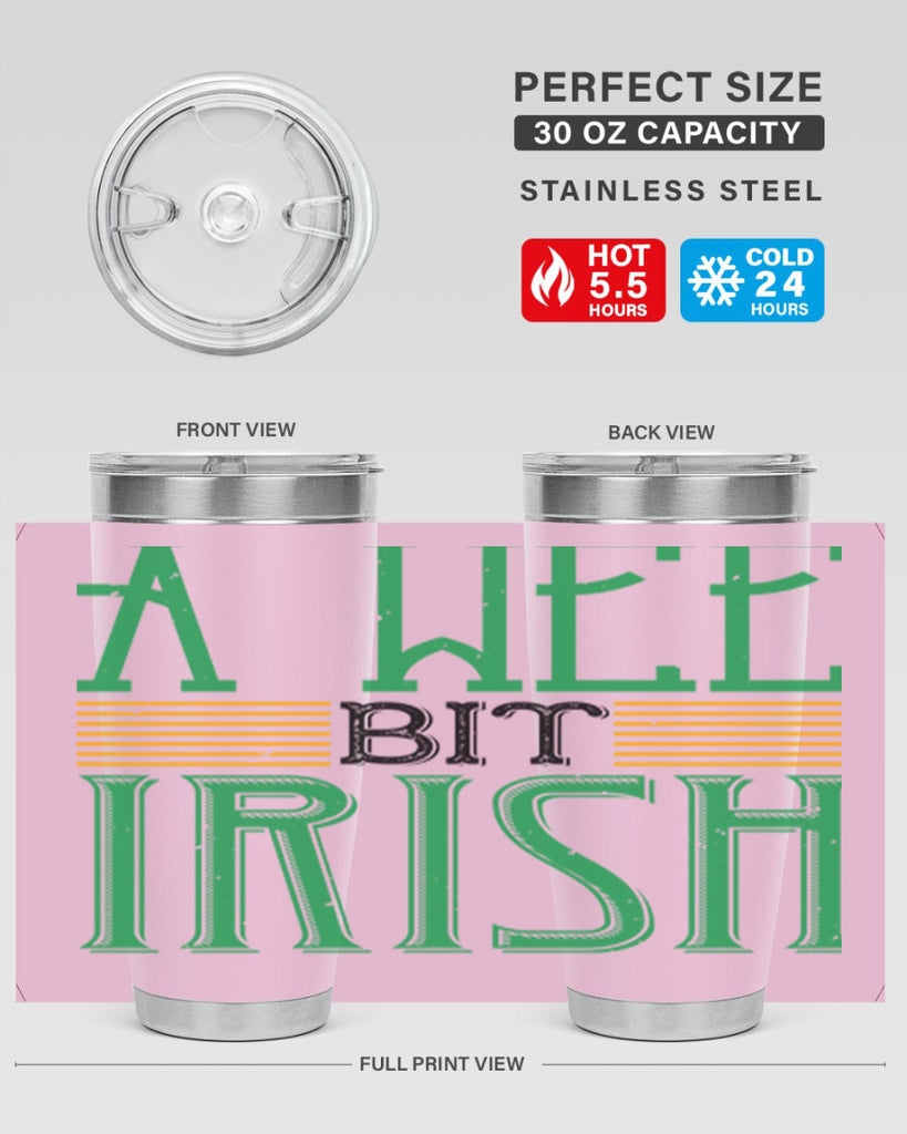 a wee bit irish Style 144#- St Patricks Day- Tumbler