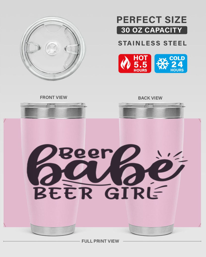 beer babe beer girl 136#- beer- Tumbler