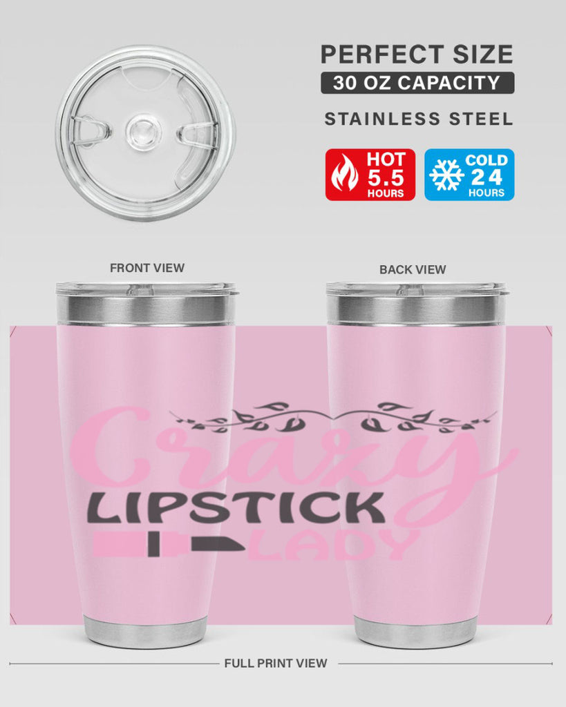crazy lipstick lady Style 159#- make up- Tumbler