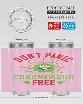 dont panic coronavirus free Style 43#- corona virus- Tumbler