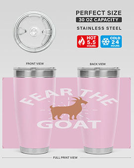 fear the goat Style 4#- goat- Tumbler