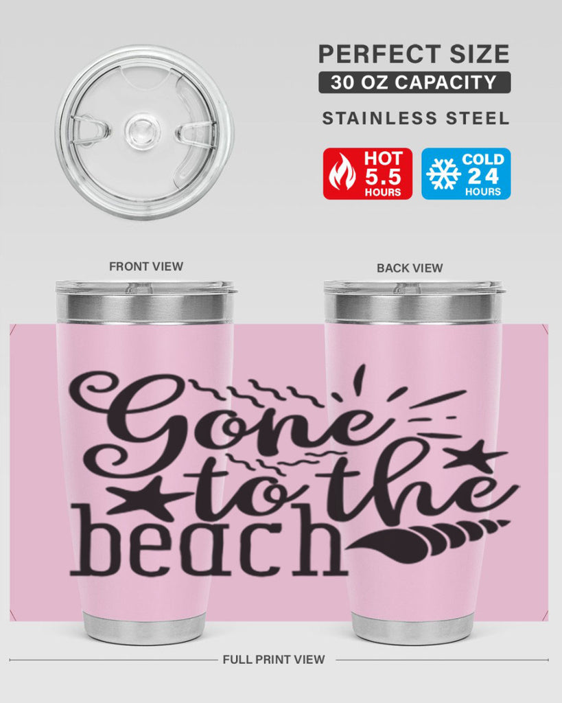 gone to the beach Style 100#- summer- Tumbler
