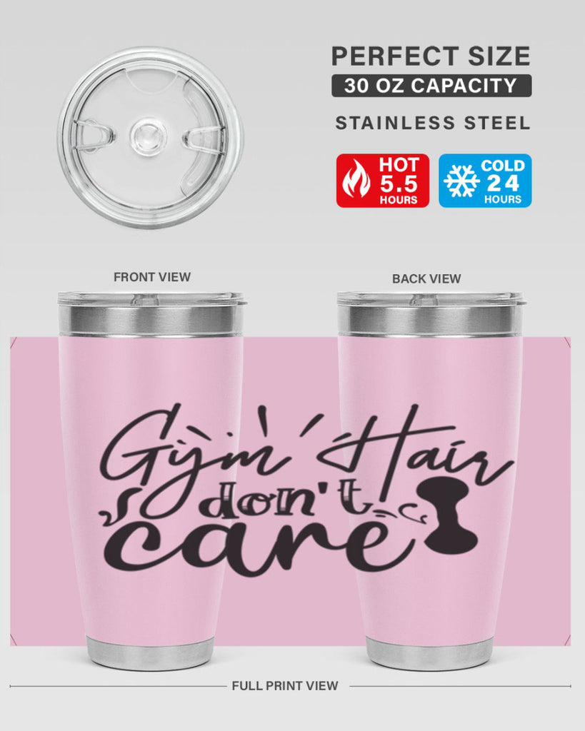 gym hair dont care 43#- gym- Tumbler