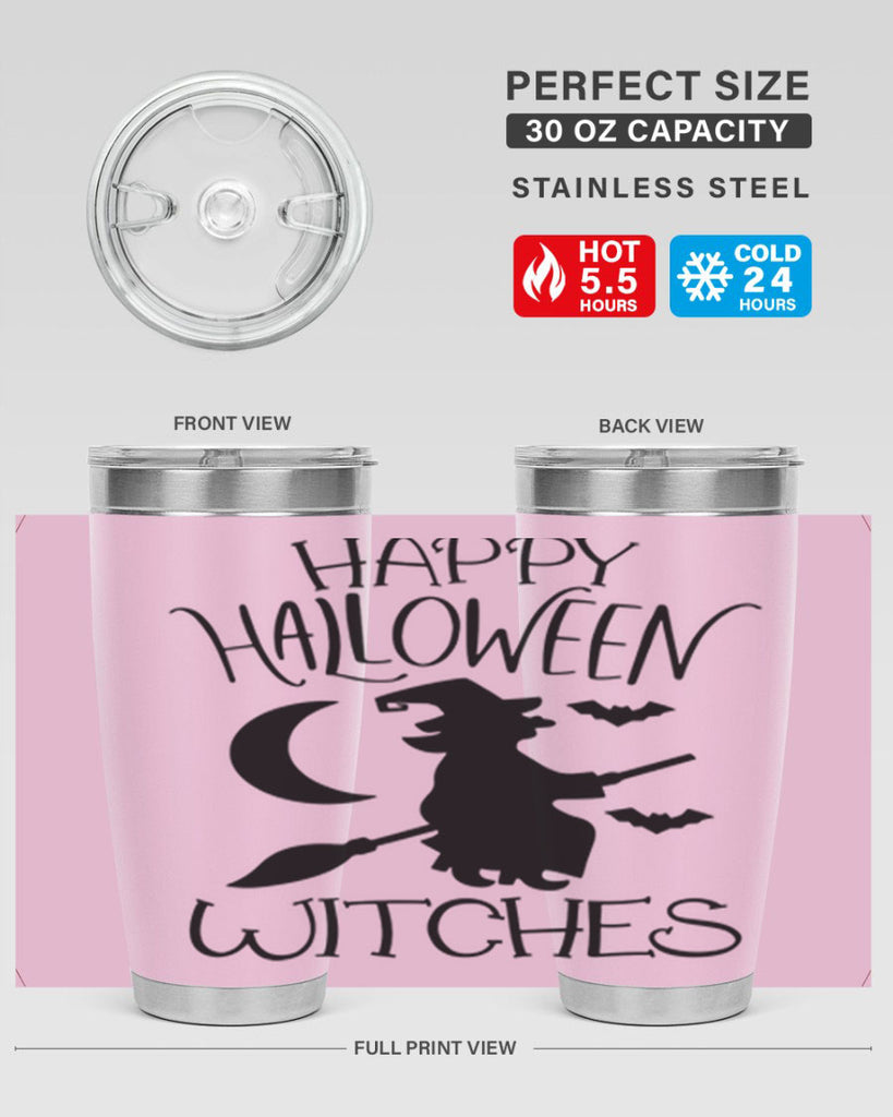 happy halloween witches 63#- halloween- Tumbler