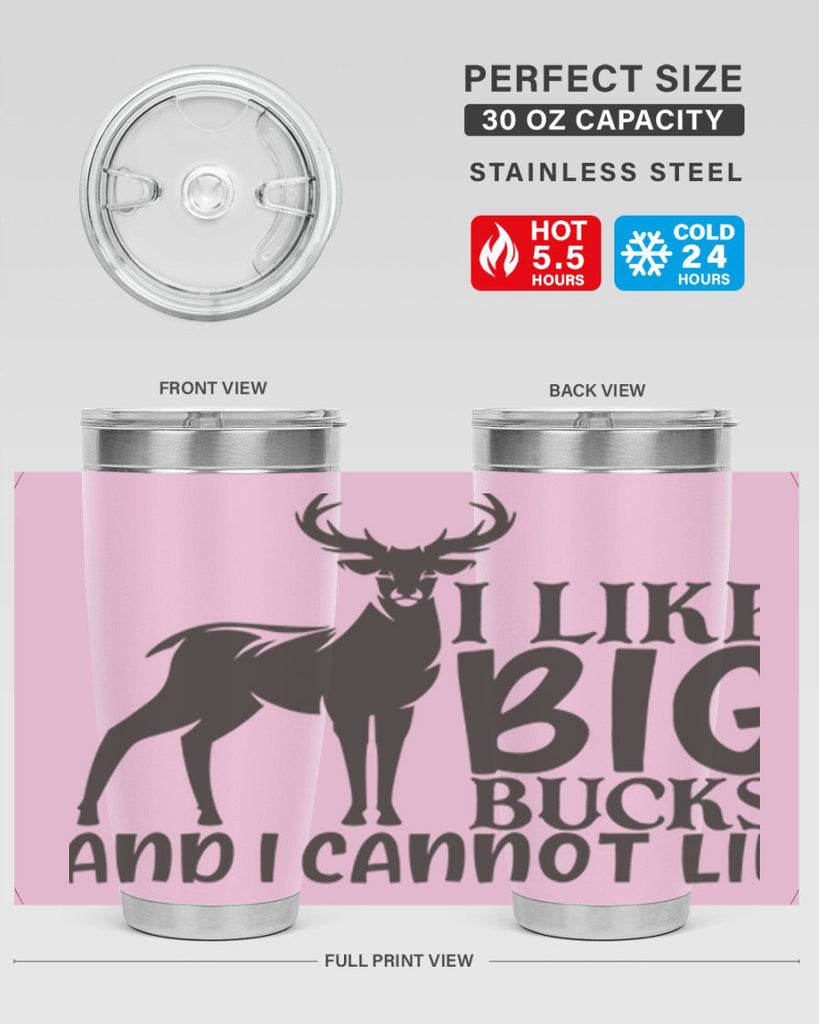 i like big bucks and i cannot lie 8#- hunting- Tumbler