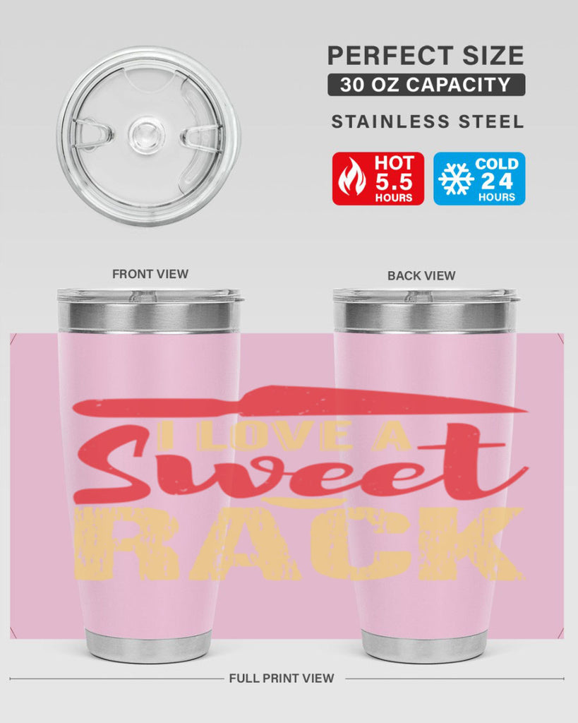 i love a sweet rack 40#- bbq- Tumbler