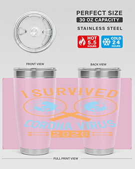 i survived corona virus Style 34#- corona virus- Tumbler