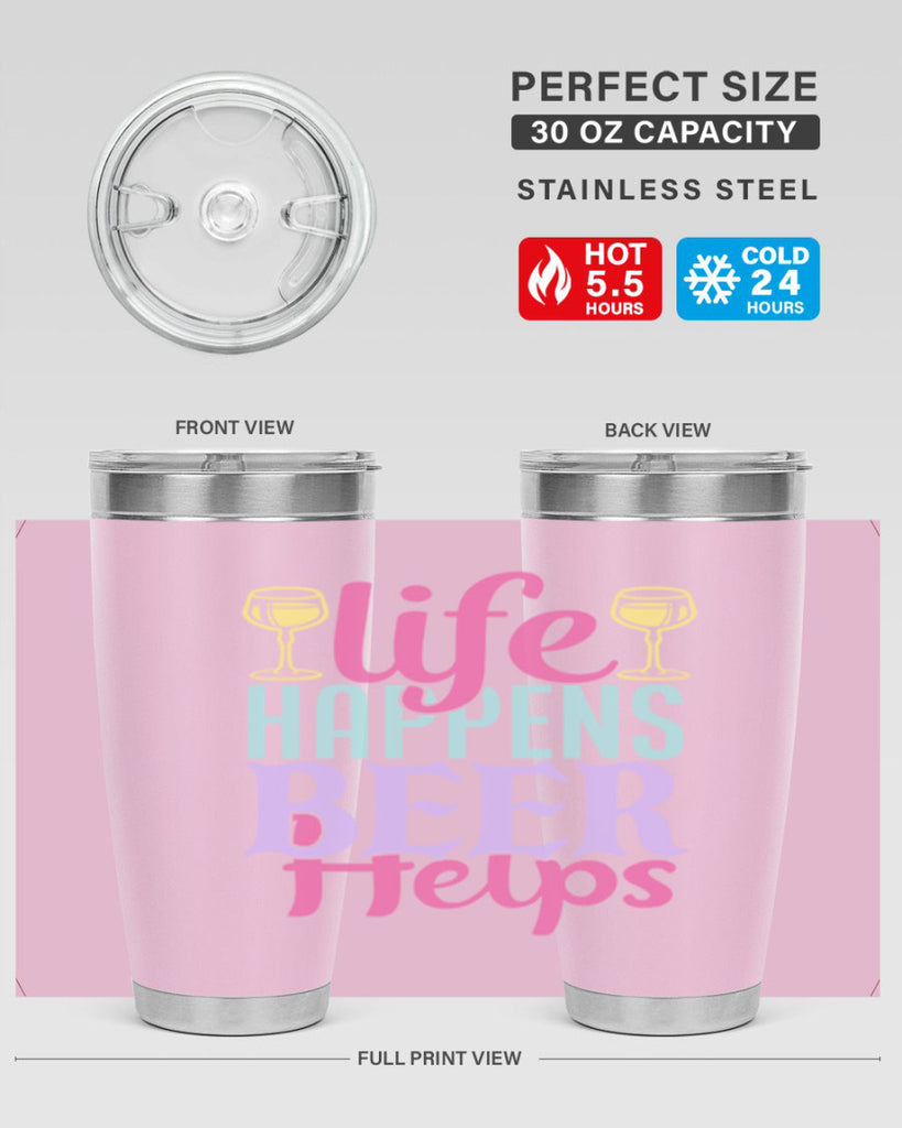 life happens beer helps 141#- beer- Tumbler